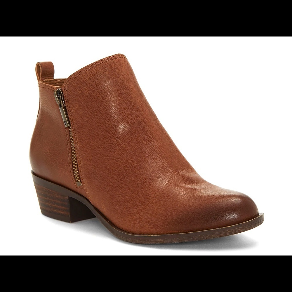 NWOB Lucky Brand Basel Burnished Leather Booties 6